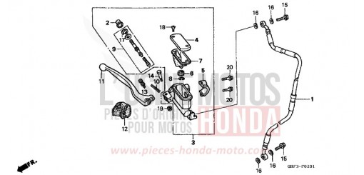 FR. BRAKE MASTER CYLINDER (2) CR80RBX de 1999